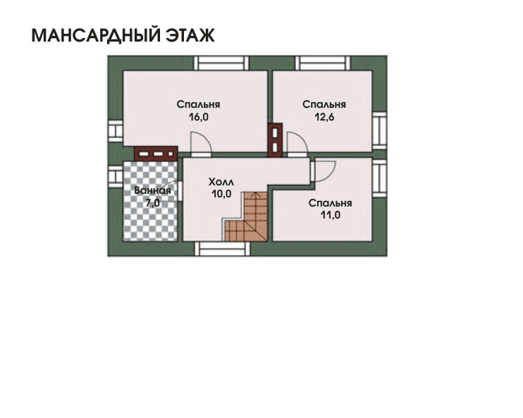 Кирпичный Дом Дамаск 2 этаж